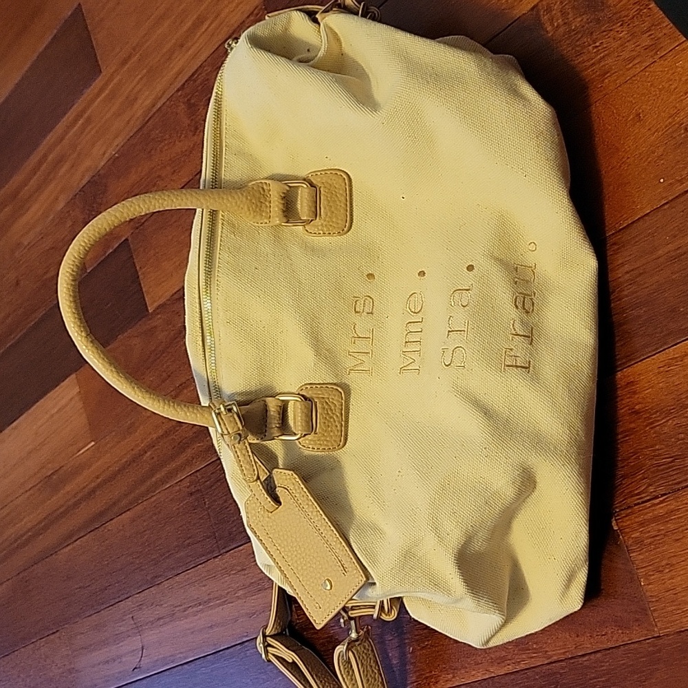 BHLDN Anthropologie Mrs. Travel Bag